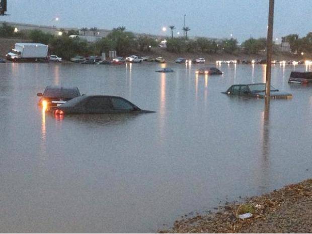 Ah, Arizona. 105°F one day, 70°F and flooded the next.