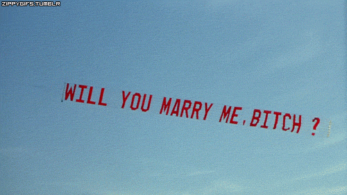 Jesse Pinkman proposes.