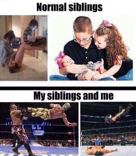 My brother and me