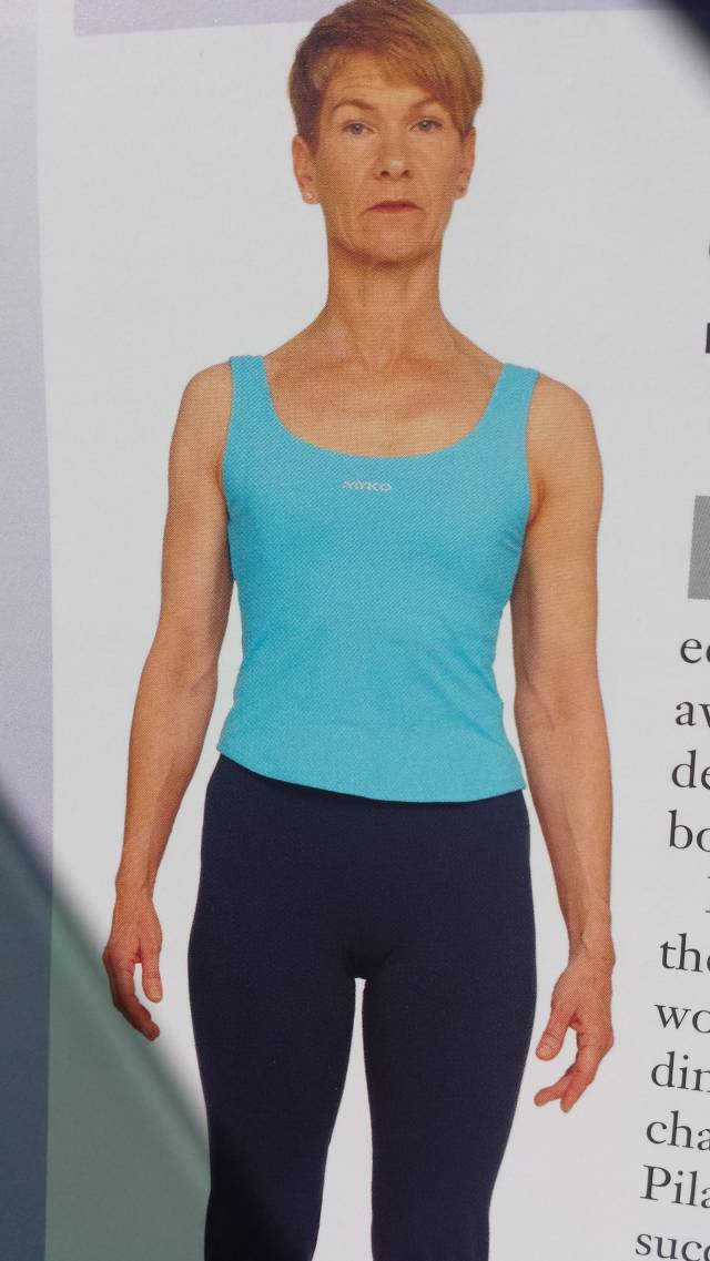reading this pilates book and homegirl looks a lot like Patrick Swayze.
