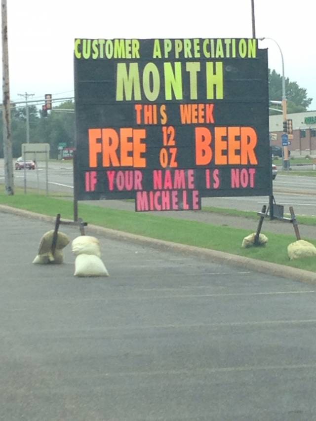 Free beer...