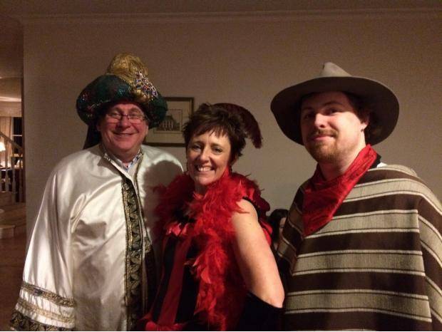 Family was invited to a cowboys and indians party. I don’t think my dad understood the concept.
