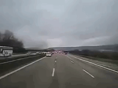 How an ambulance gets through traffic to the scene of an accident