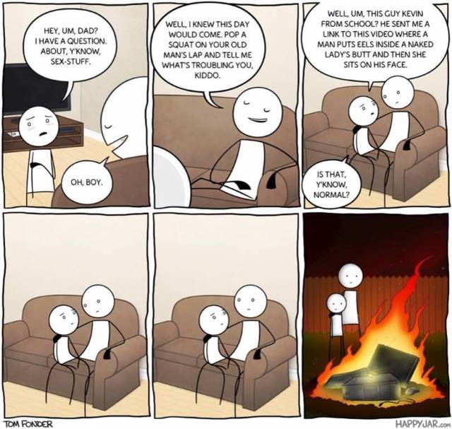 Having 'The Chat' with dad