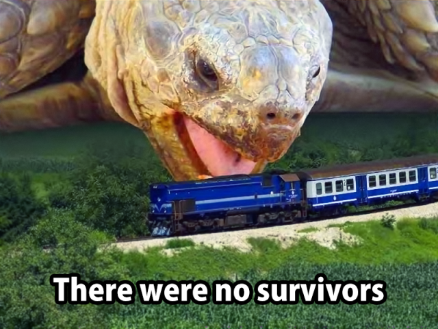 Oh no!!!! It's Gamera!!! Run!!!!