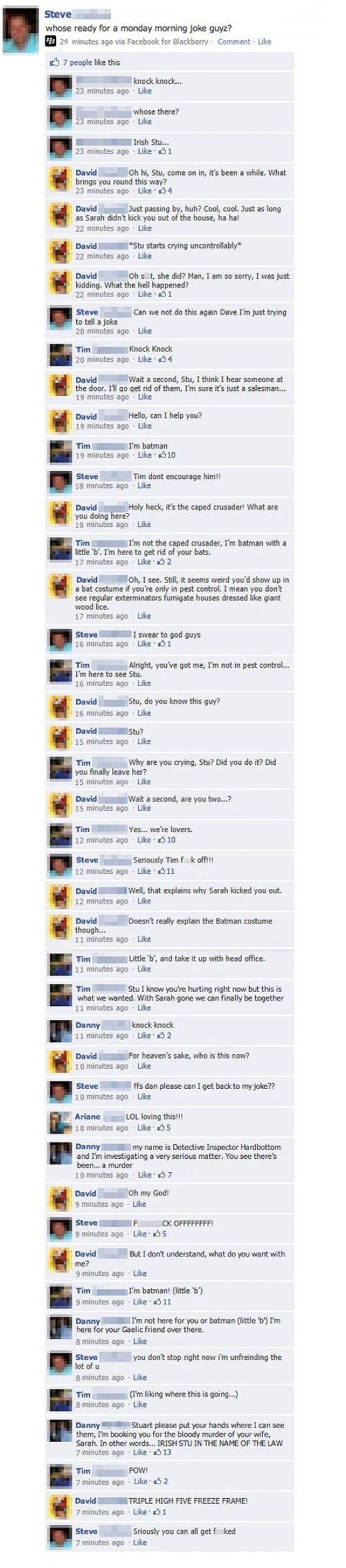 The tale of the most awesome 'Knock Knock' joke