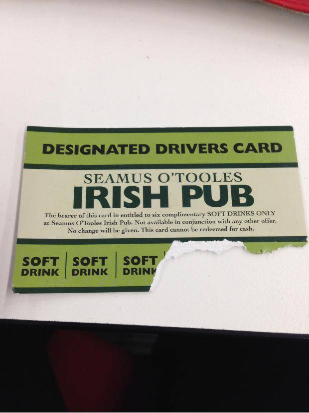You can get these at my local pub, costs $2