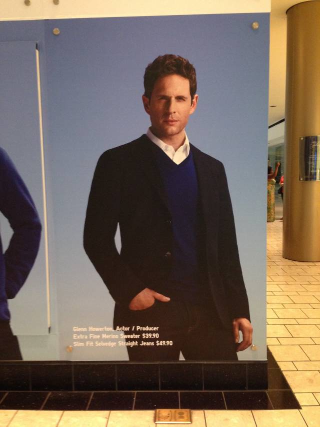 He's always saying he could be a model.