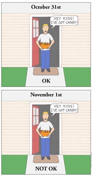 Gentle reminder with Halloween just around the corner.