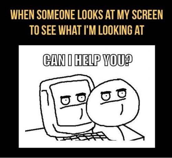 Nosy bastards.