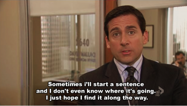 Me, at job interviews.