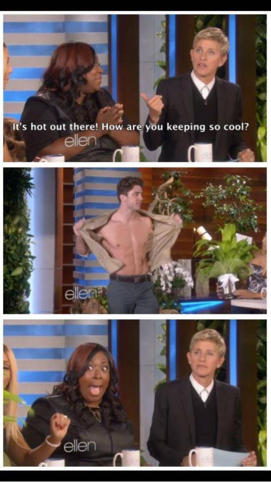 Ellen is not impressed