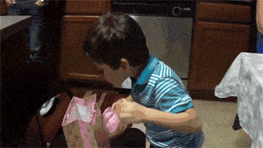 Kid gets a banana as a prank gift from his parents on his birthday. Look at his excitement. This kid is my hero.