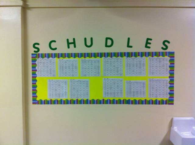 I work in a school