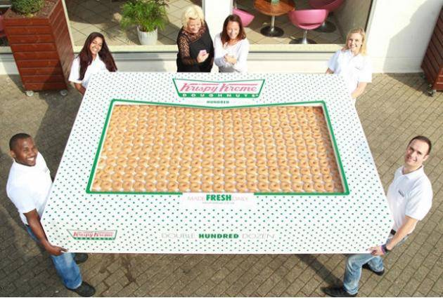 I only bought one box of Krispy Kreme.
