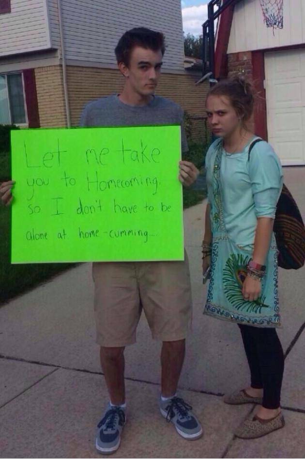 Probably the best Homecoming proposal I’ve seen