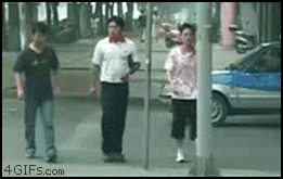 fck that stupid pole!