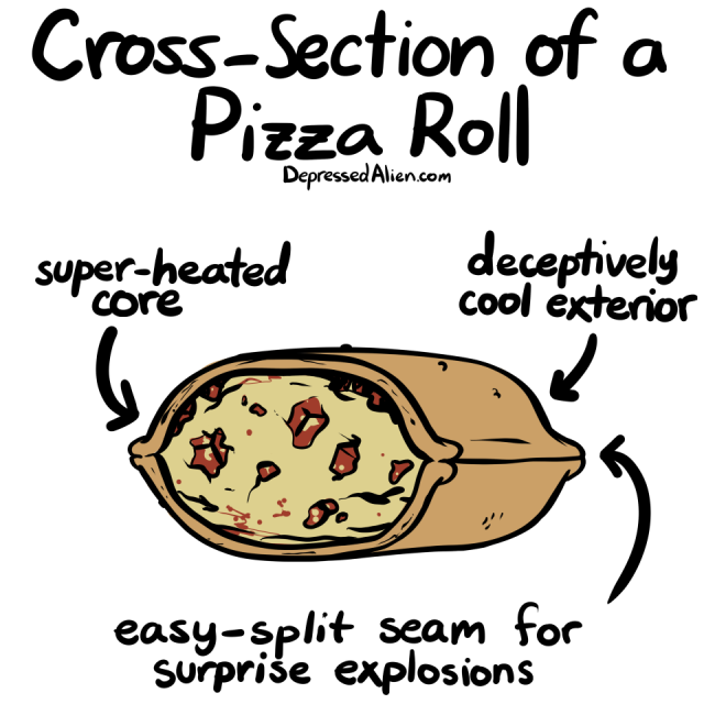 Bite down and taste the lava-like lardsplosion!