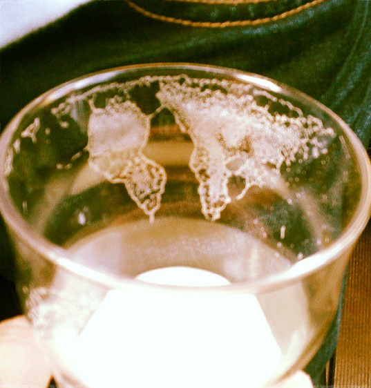So my beer froth looks like a map of Earth
