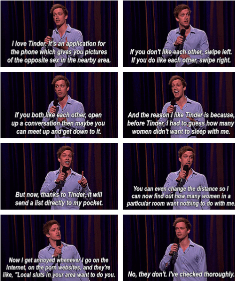 Daniel Sloss loves Tinder