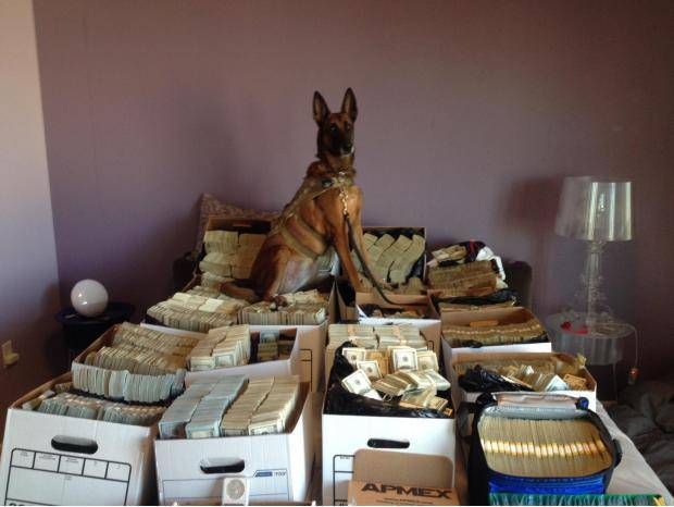 This is what $40m in seized cash looks like