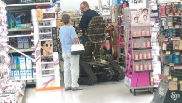 Spotted the coolest power chair at Wal-Mart.