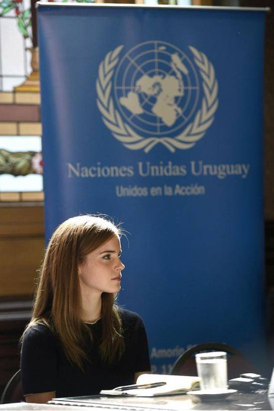 Emma Watson as a Good-Will Embassador for the UN, Uruguay