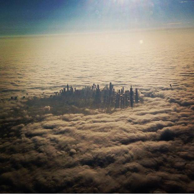 Chicago from high above
