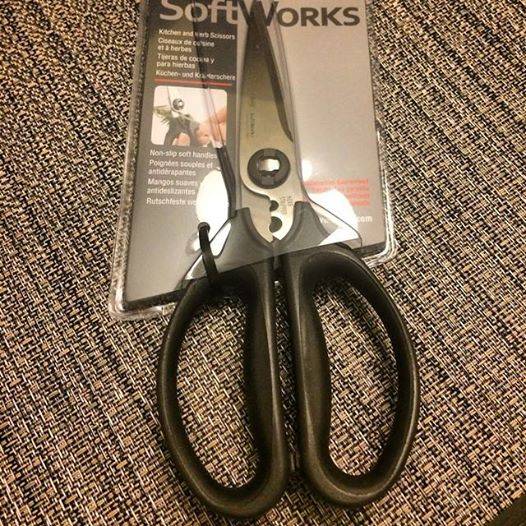 Son of a bitch. I need a pair of scissors to open this pair of scissors.