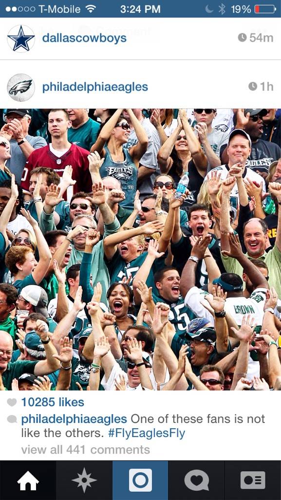 What the Eagles posted on Instagram