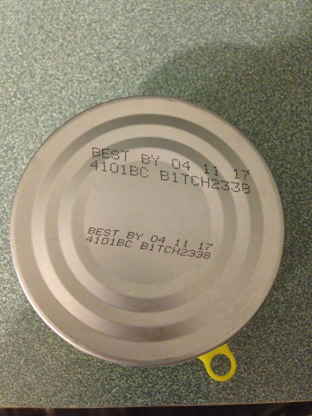 I was insulted by a can of cat food this morning.