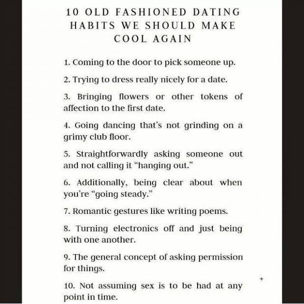 Maybe I'm just old fashioned, but...