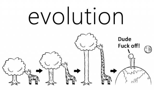 Evolution from Savannah-Cow to Long-Horse.