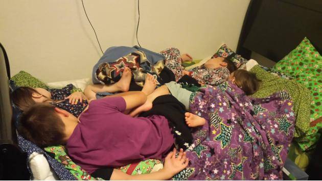 We have 6 beds and my kids still sleep like the grandparents from Charlie and the Chocolate Factory every night.