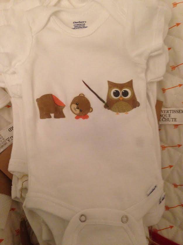 My wife didn't approve of the onsie I created for our baby shower