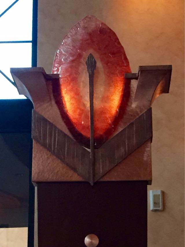 Ever since he was deposed from Mordor, Sauron has been working at the Cheesecake Factory.
