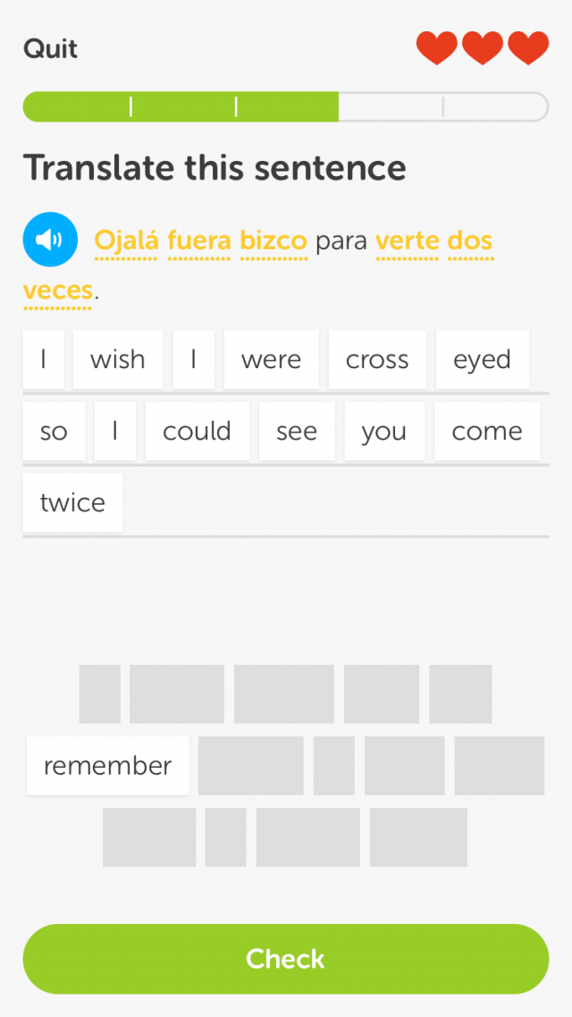 This Duolingo flirting lesson is a bit hardcore.