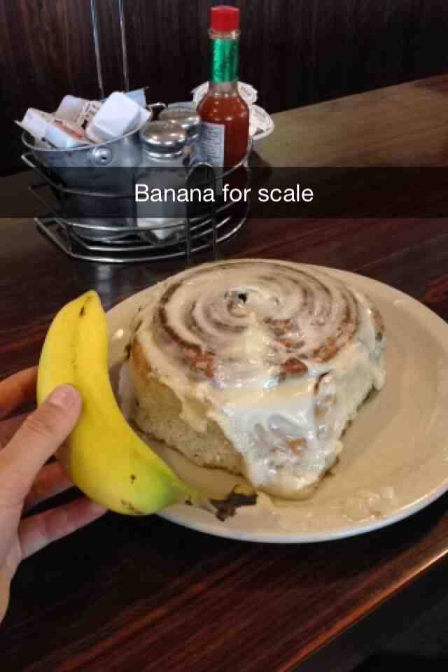 My first American diner cinnabon experience. Was not disappointed.