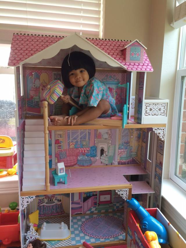 We bought our 2 years old a house