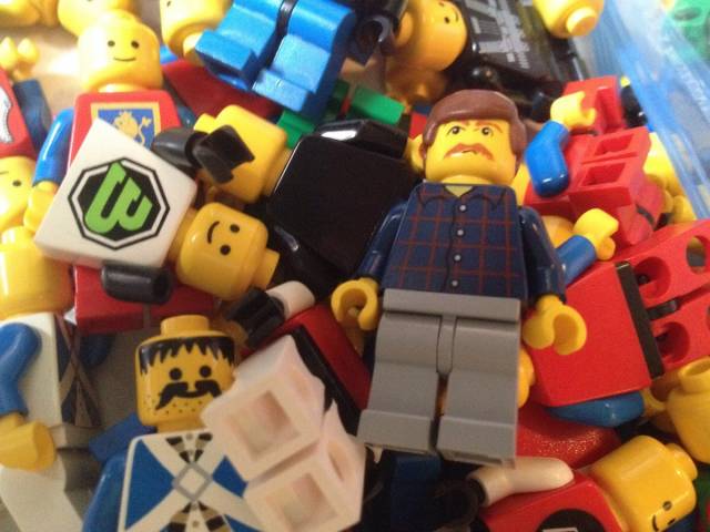 Dug through my old Lego, when suddenly Nick Offerman!