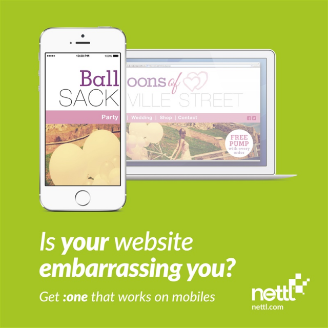 Funny Mobile Website Fail Advert