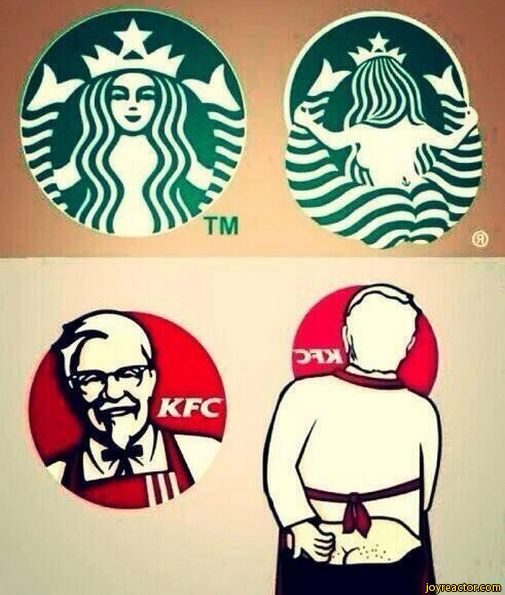 Behind the logo