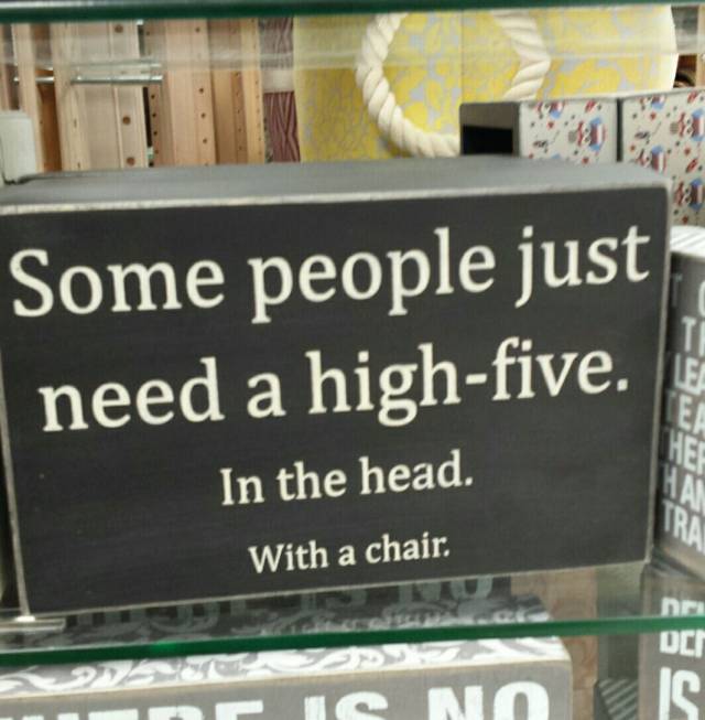yup with a chair