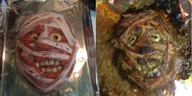 Tried to make this cake for Halloween.. 