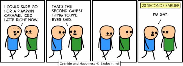 He's gay