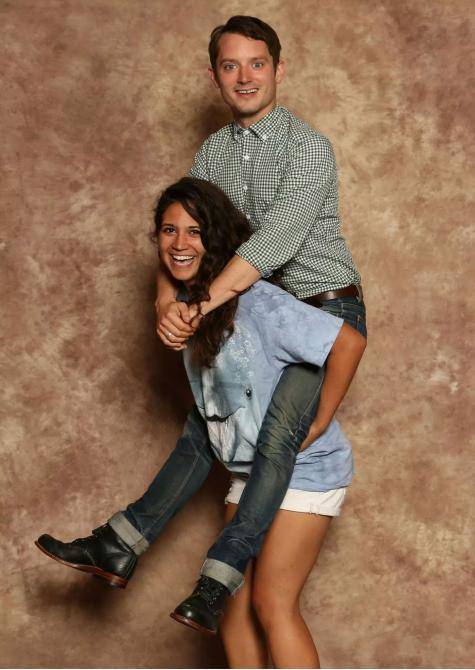 Friend of mine took an epic picture with Elijah Wood.