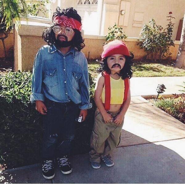 My friend’s daughters last Halloween as Cheech and Chong