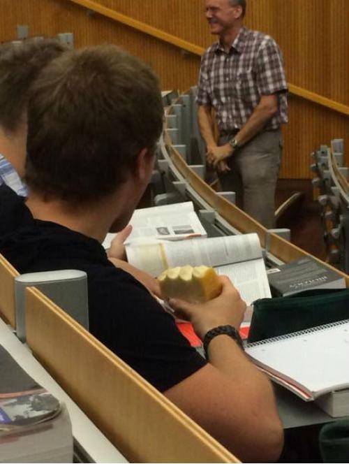 Saw this guy in class today, and yes that is cheese