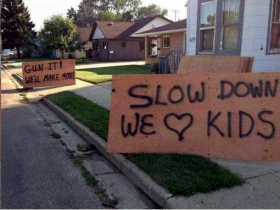 slow down and then gun it