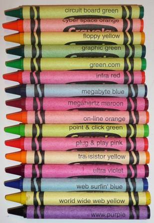 The lost cyber-crayolas of the mid-1990s